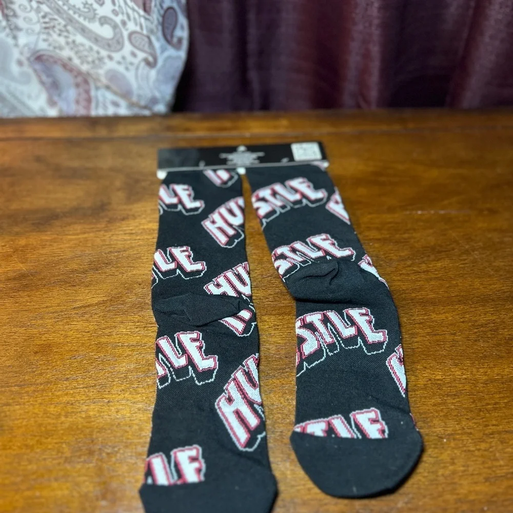 Hustler Hollywood Black and Red Hustle Socks​